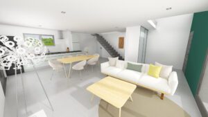 CHAVAROUX – Maison 95 m2 –  4 chambres, garage