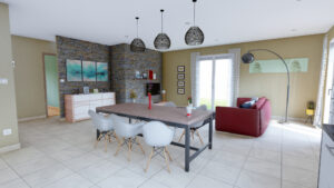 Maison de plain pied, 3 chambres et garage