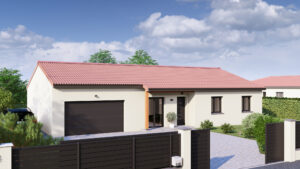 RIOM – Maison 112 m2 –  4 chambres , garage