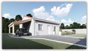 RIOM – Maison 75 m2 – 3 chambres + garage