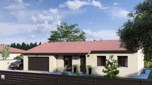 SAINT LAURE – 113 m2 4 chambres dont garage simple
